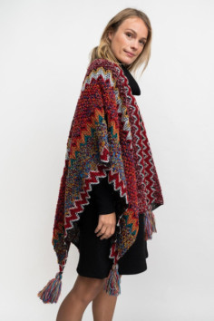 PONCHO THICKET ROJO 2