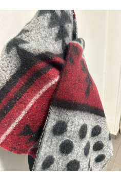 Scarf patchwork black 2