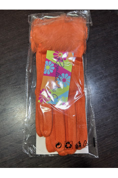 Guantes Naranja Pelo 2