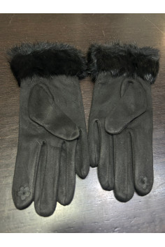 Guantes Negro Pelo 2
