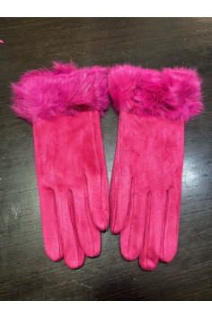 Guantes Fucsia Pelo