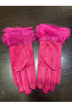 Guantes Fucsia Pelo 2