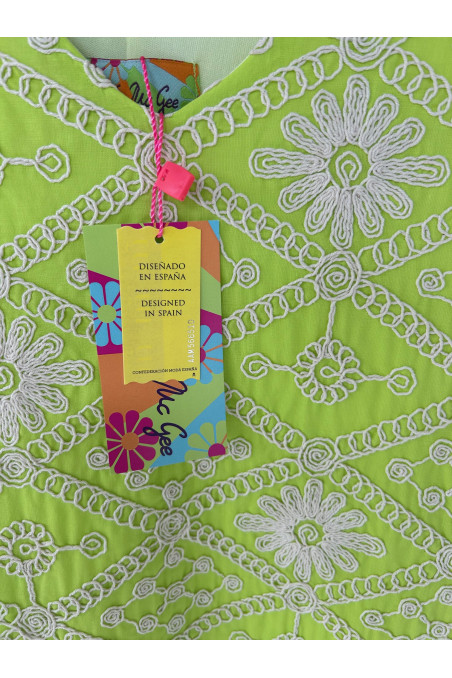 VESTIDO GOULD PISTACHO