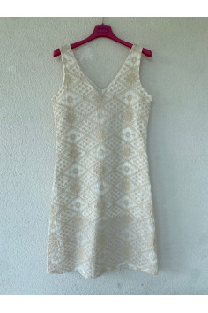 VESTIDO GOULD HUESO