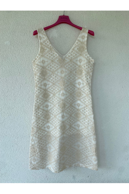 VESTIDO GOULD HUESO