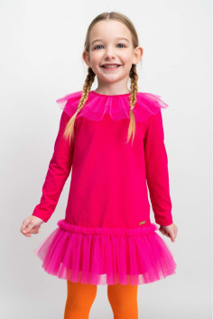 VESTIDO BORDERS FUCSIA