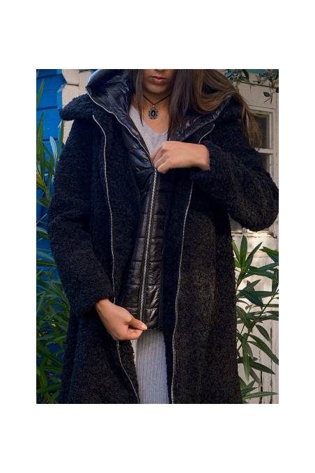 ABRIGO PELO NEGRO