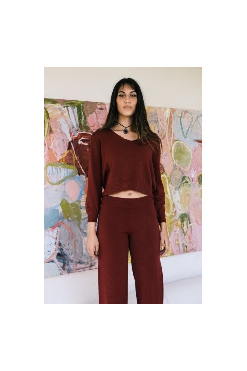 JERSEY PUNTO GRANATE