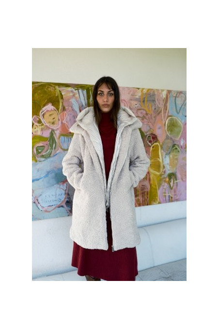 ABRIGO PELO BEIGE