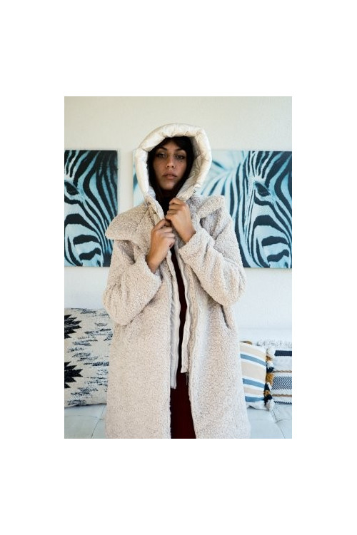ABRIGO PELO BEIGE