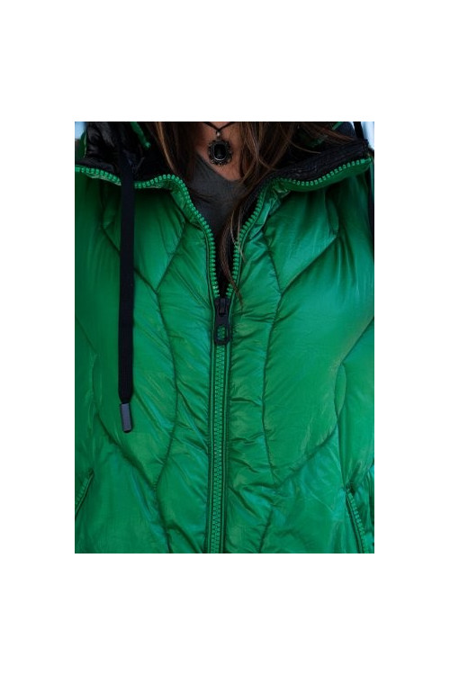 CHALECO LARGO ACOLCHADO VERDE