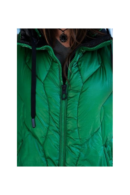 CHALECO LARGO ACOLCHADO VERDE