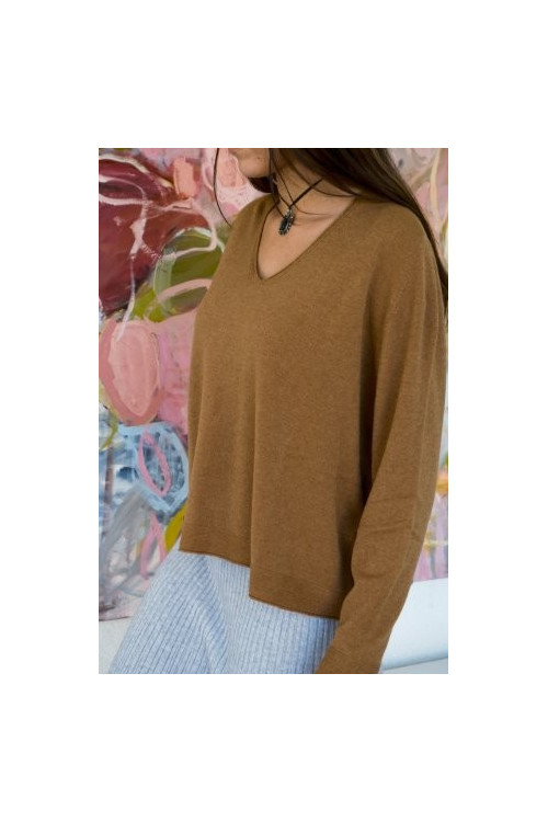 JERSEY PUNTO PICO TOSTADO.