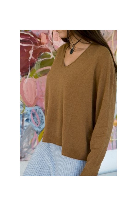 JERSEY PUNTO PICO TOSTADO.