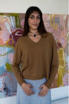 JERSEY PUNTO PICO TOSTADO.