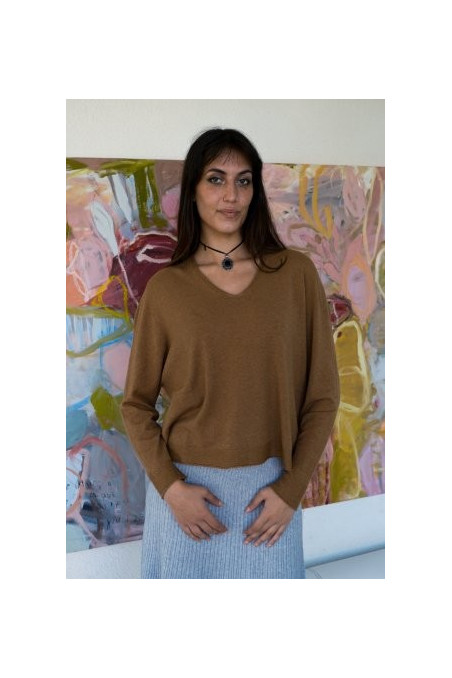 JERSEY PUNTO PICO TOSTADO.