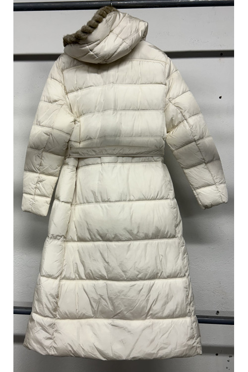 ANORAK BEIGE CINTURÓN Y PELO