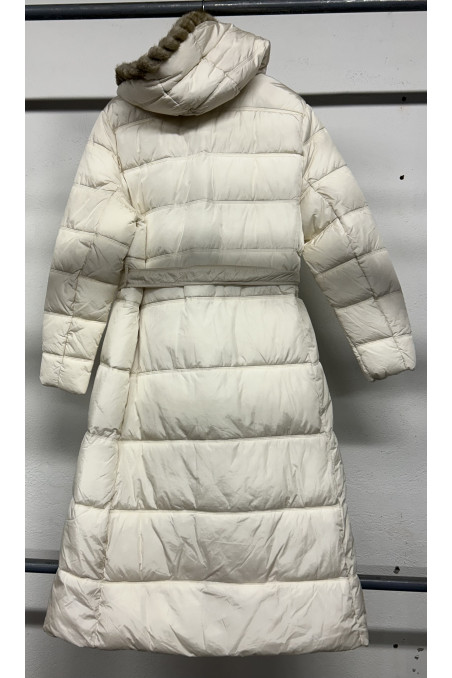 ANORAK BEIGE CINTURÓN Y PELO