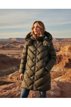 ANORAK BICOLOR KAKI BEIGE