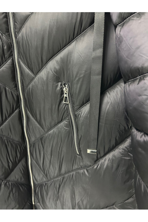 ANORAK BICOLOR NEGRO BEIGE