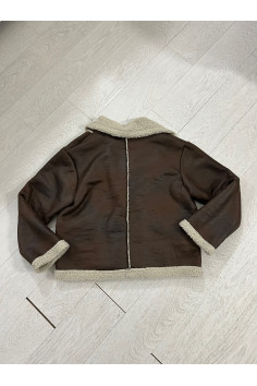 CHAQUETA BORREGUILLO MARRÓN 2