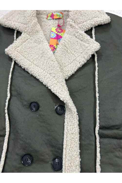 CHAQUETA BORREGUILLO VERDE