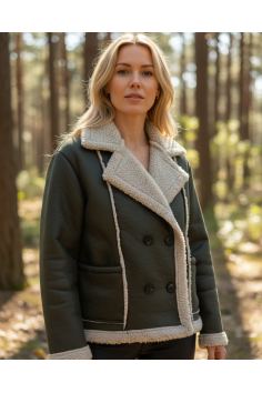 CHAQUETA BORREGUILLO VERDE