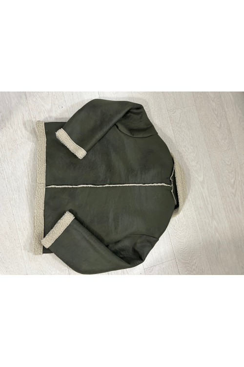 CHAQUETA BORREGUILLO VERDE