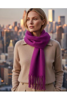 SCARF SOLID PURPLE
