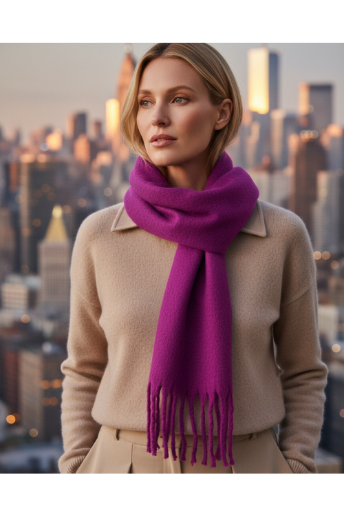 SCARF SOLID PURPLE