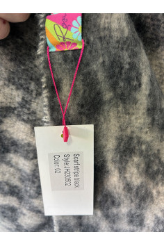 SCARF STRIPE BLACK 2