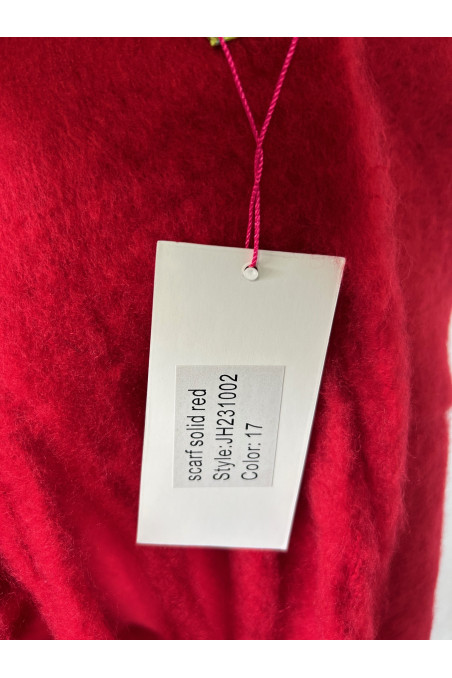 SCARF SOLID RED