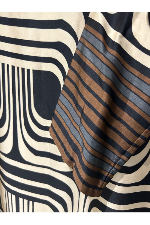 VESTIDO GEOMÉTRICO NEGRO