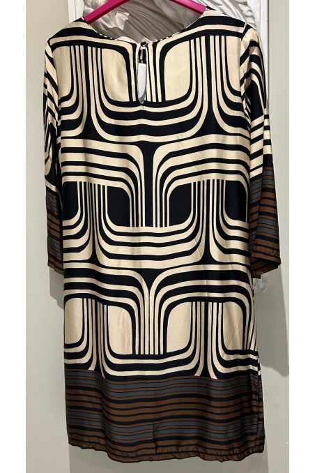 VESTIDO GEOMÉTRICO NEGRO