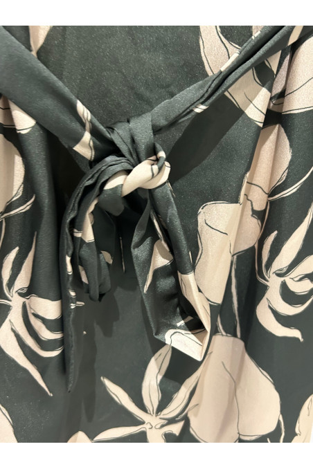 VESTIDO FLORES VERDE