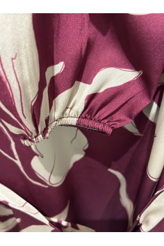 VESTIDO FLORES BURDEOS 2