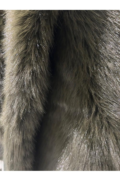 CHAQUETA CAPUCHA PELO VERDE