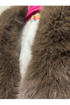 CHAQUETA PELO BICOLOR BEIGE... 2