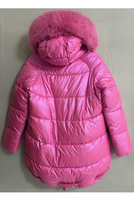 PARKA ROSA CAPUCHA
