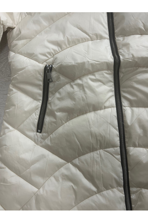 ANORAK BEIGE CAPUCHA PELO