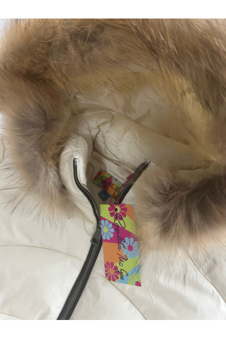 ANORAK BEIGE CAPUCHA PELO