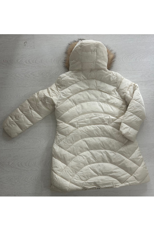 ANORAK BEIGE CAPUCHA PELO