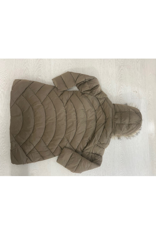 ANORAK TOSTADO CAPUCHA PELO