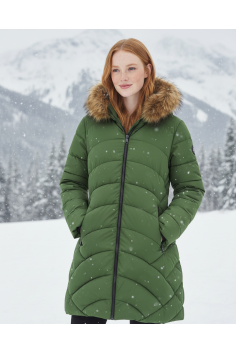 ANORAK VERDE CAPUCHA PELO