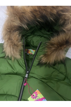 ANORAK VERDE CAPUCHA PELO 2