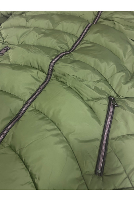 ANORAK VERDE CAPUCHA PELO