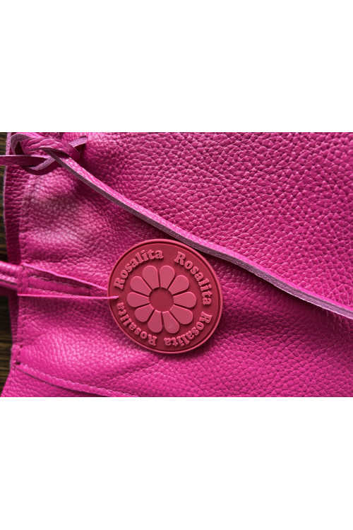 BOLSO PIEL FUCSIA