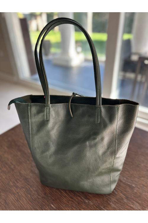 BOLSO PIEL VERDE
