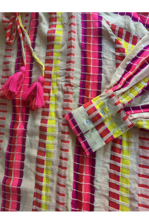 VESTIDO JACQUARD AMARILLO