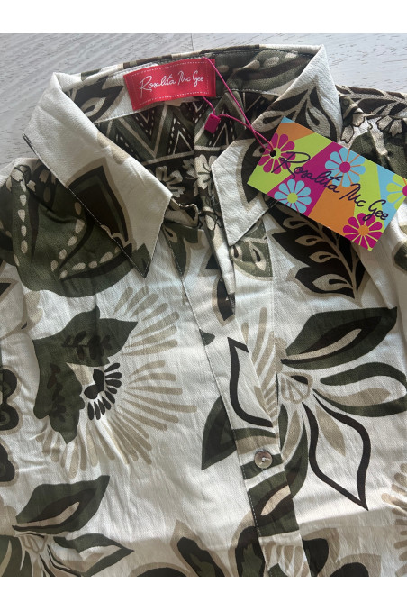 VESTIDO FLORES VERDE